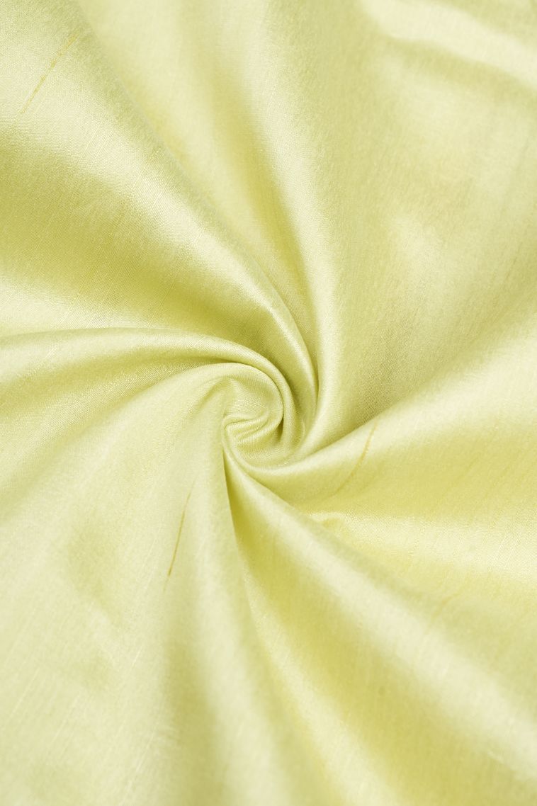Pistachio Green Tussar Saree with Without Zari Zari Plain view 4