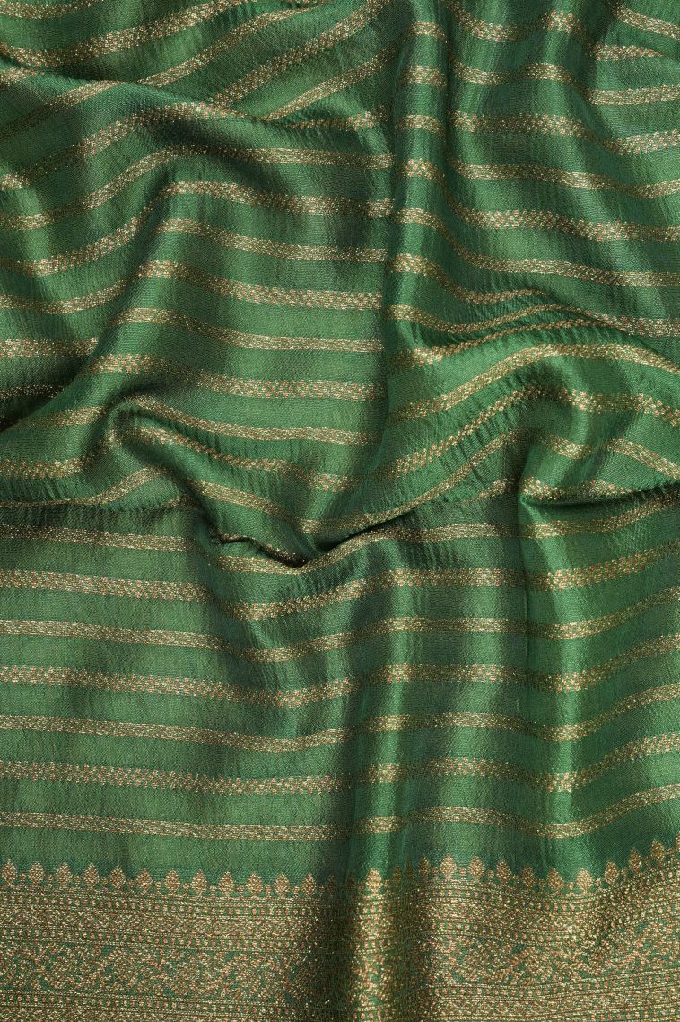 Candy Red Banaras Sarees with Copper Zari Buttis (small Dots Or Motifs) view 3