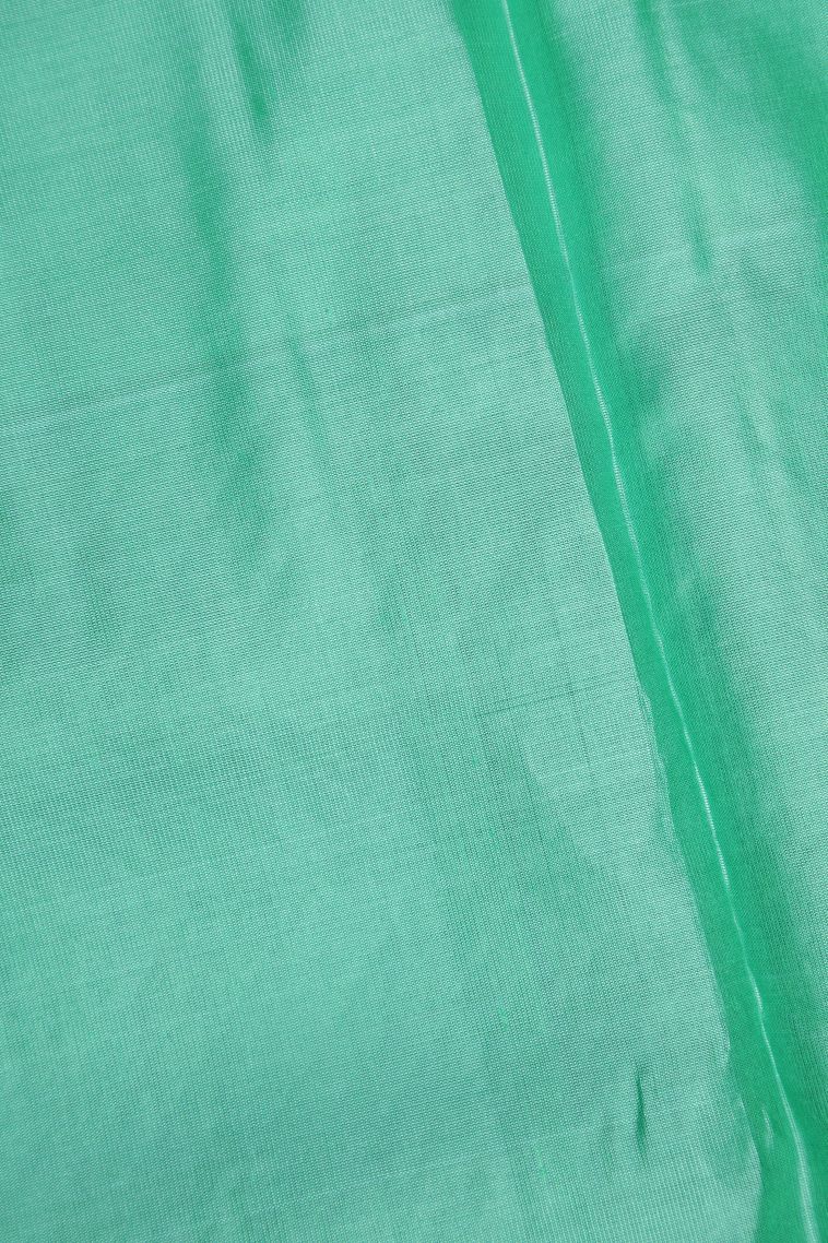 Berry Blue Soft Silk Saree with Silver Zari Floral Patterns view 3