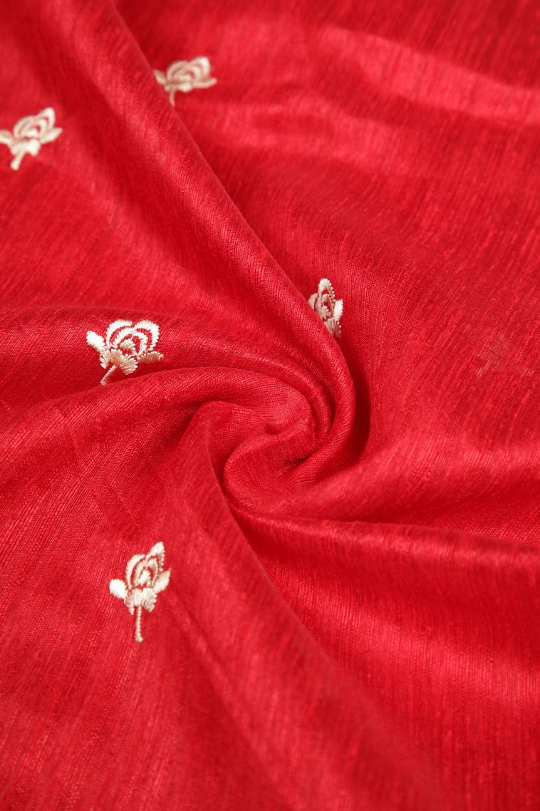 Strawberry Pink Tussar Saree with Without Zari Zari Buttis (small Dots Or Motifs) view 4