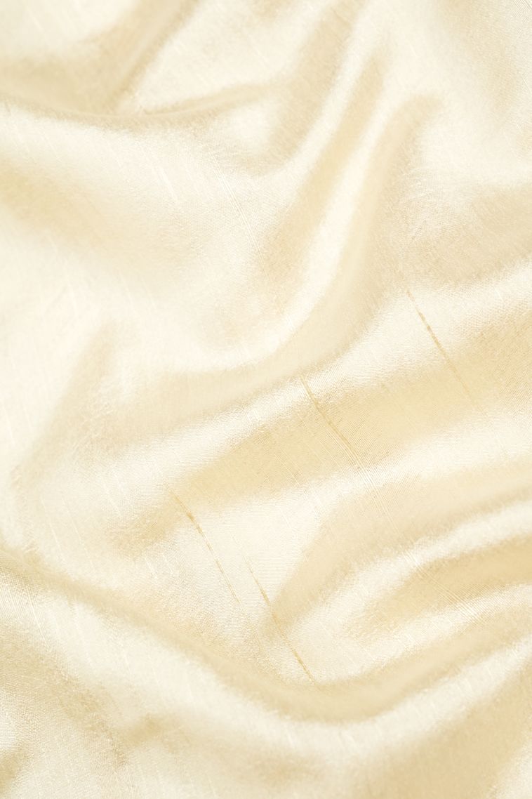 Arctic Blue Tussar Saree with Without Zari Zari Plain view 3