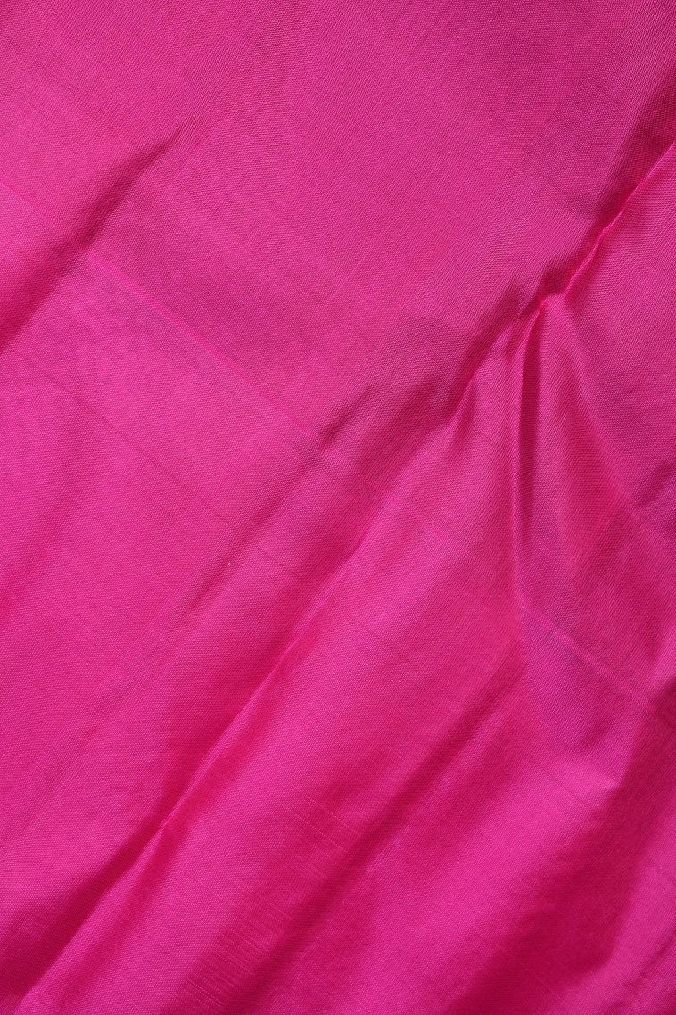 Cerulean Blue Soft Silk Saree with Silver Zari Floral Patterns view 3