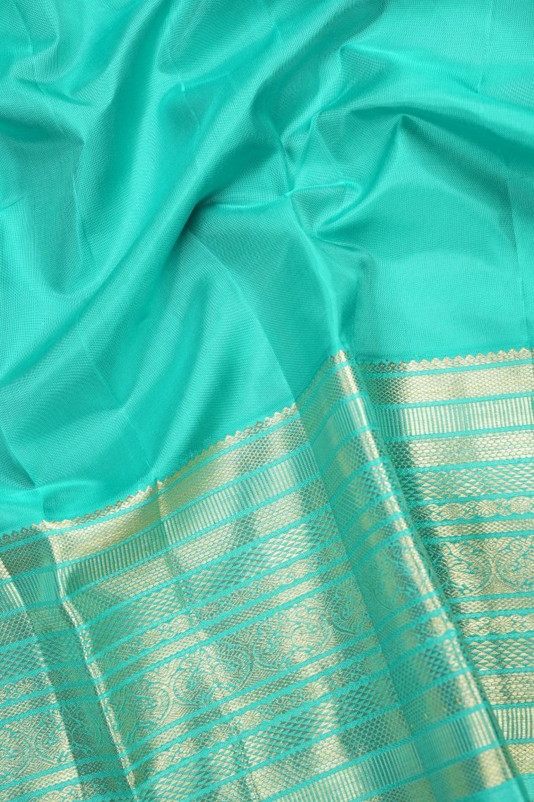 Viola Purple Kanchipuram Silk Sarees with Gold Zari Buttis (small Dots Or Motifs) view 3