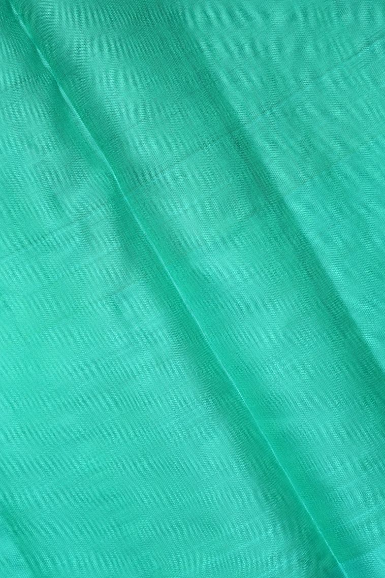 Strawberry Pink Soft Silk Saree with Silver Zari Floral Patterns view 3