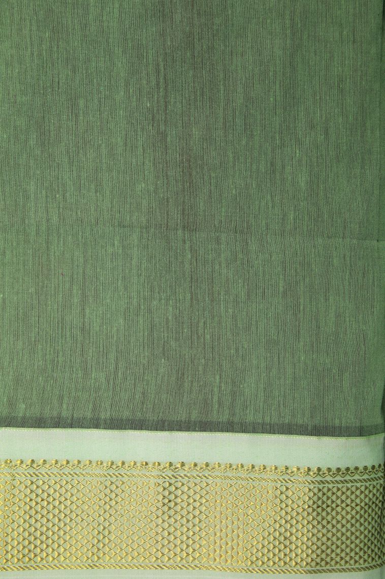 Apple Red Kalyani Cotton with Without Zari Zari Buttis (small Dots Or Motifs) view 3