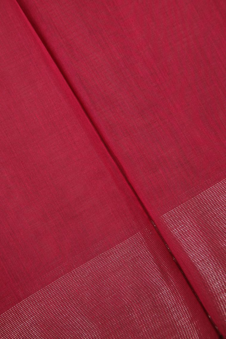 Pickle Green Silk Cotton Sarees with Bronze Zari Buttis (small Dots Or Motifs) view 3