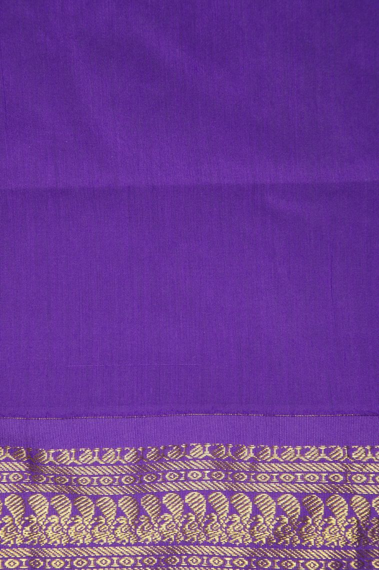 Emerald Green Kalyani Cotton with Without Zari Zari Plain view 3