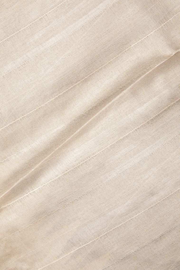 Asphalt Black Tussar Saree with Without Zari Zari Buttis (small Dots Or Motifs) view 3