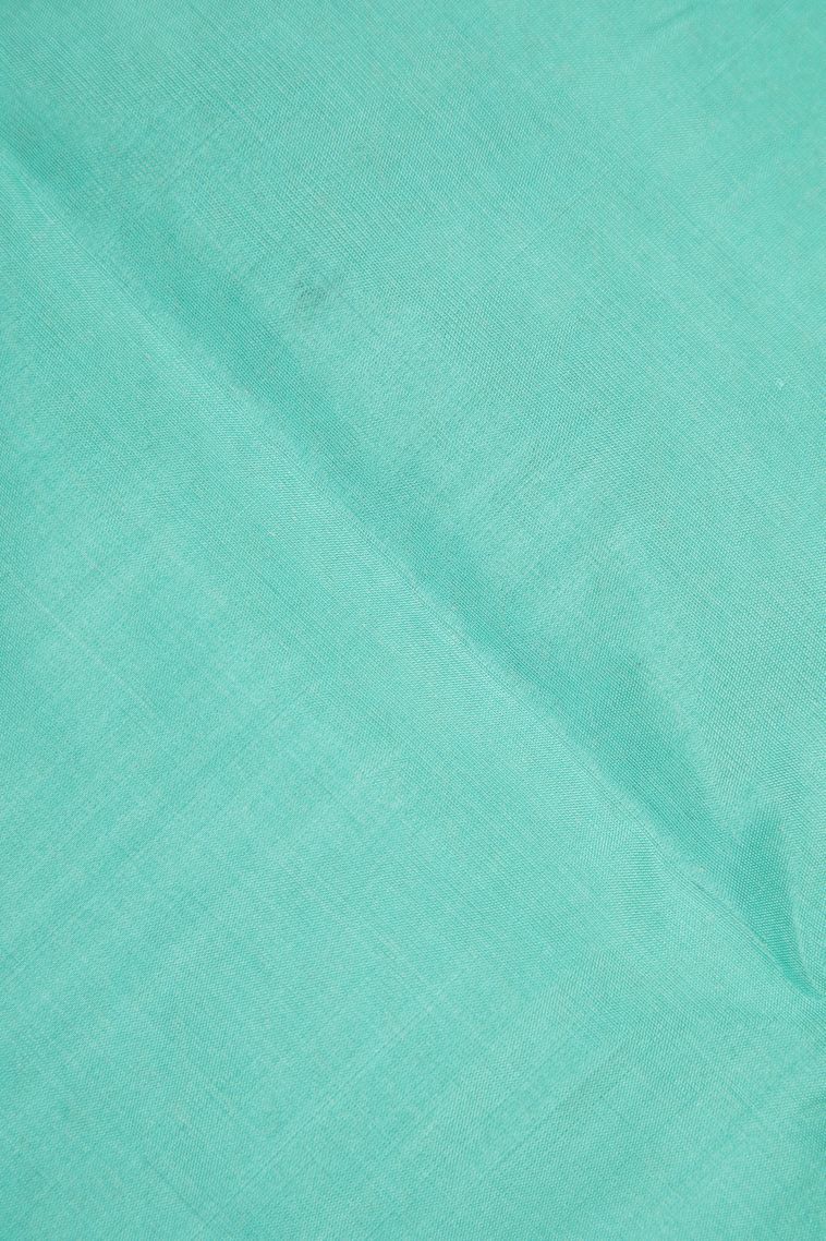 Lemon Yellow Soft Silk Saree with Copper Zari Buttis (small Dots Or Motifs) view 3