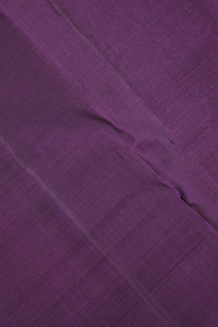 Punch Pink Soft Silk Saree with Silver Zari Floral Patterns view 3