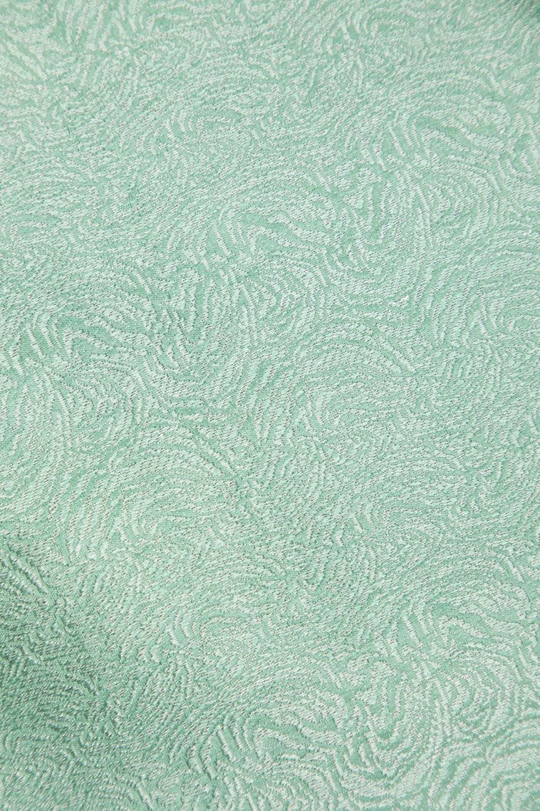 Ocean Blue Tussar Saree with Without Zari Zari Plain view 3