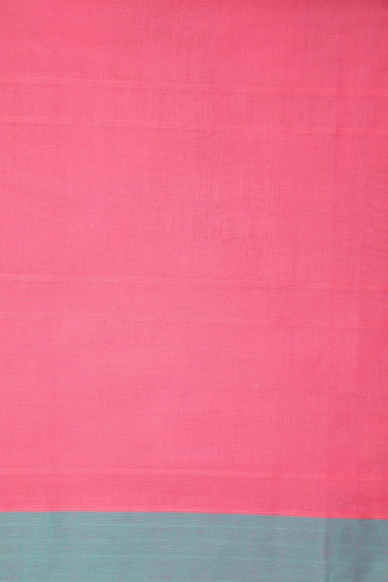Ballet Pink Kovai Cotton Sarees with Without Zari Zari Buttis (small Dots Or Motifs) view 3