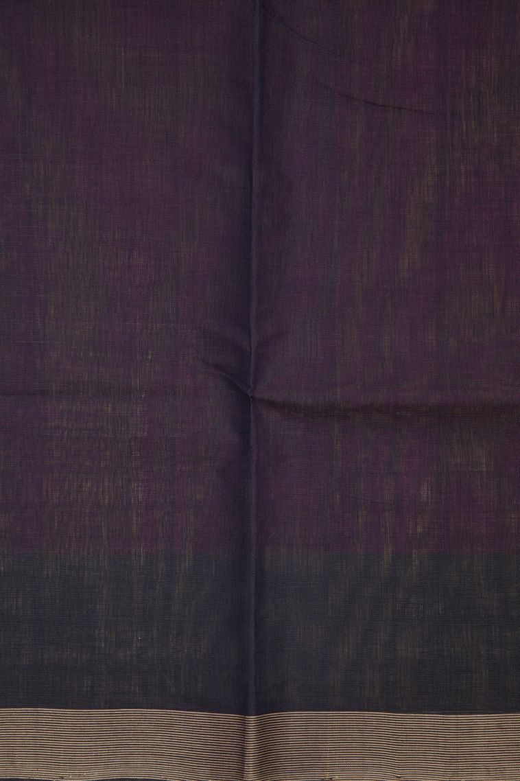 Lilac Purple Pure Handloom Kovai Cotton with Without Zari Zari Buttis (small Dots Or Motifs) view 3
