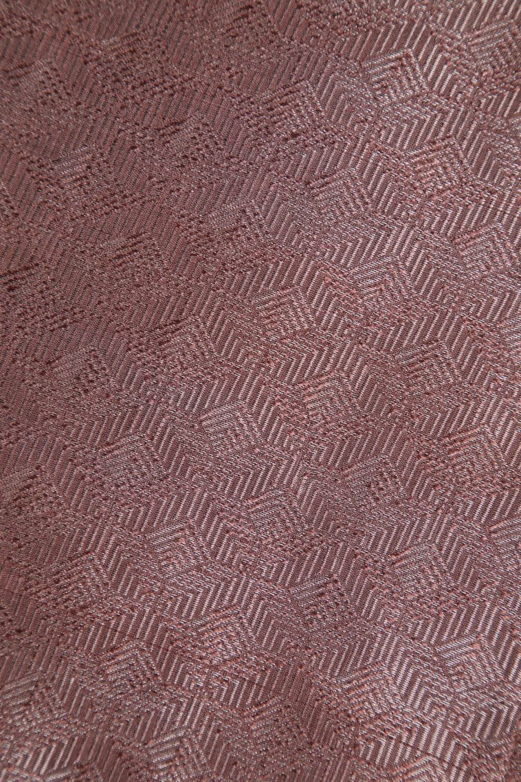 Apricot Orange Tussar Saree with Without Zari Zari Plain view 3