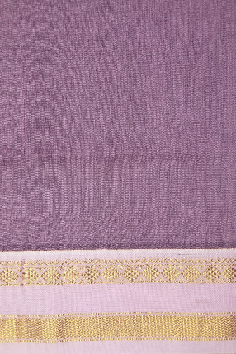 Bottle Green Kalyani Cotton with Without Zari Zari Buttis (small Dots Or Motifs) view 3