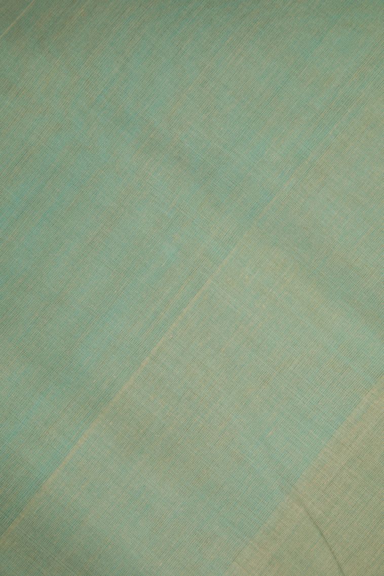 Arctic Blue Pure Handloom Kovai Cotton with Without Zari Zari Buttis (small Dots Or Motifs) view 3