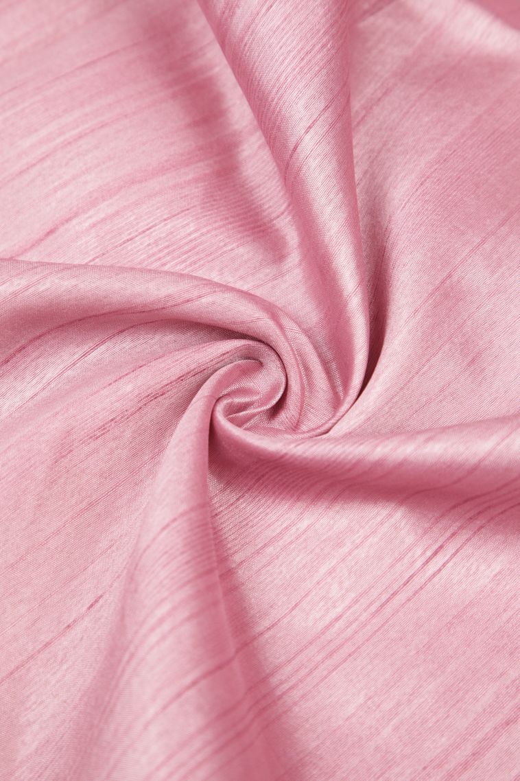 Ballet Pink Tussar Saree with Without Zari Zari Plain view 4