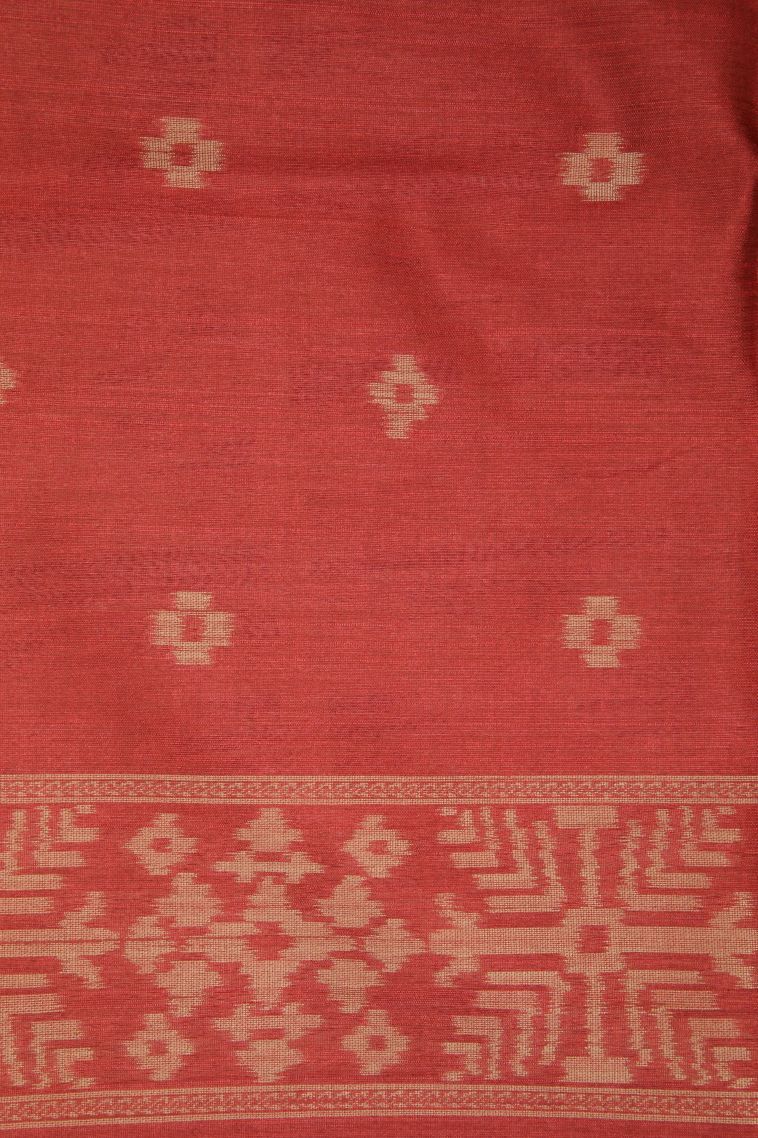 Asphalt Black Tussar Saree with Without Zari Zari Buttis (small Dots Or Motifs) view 3