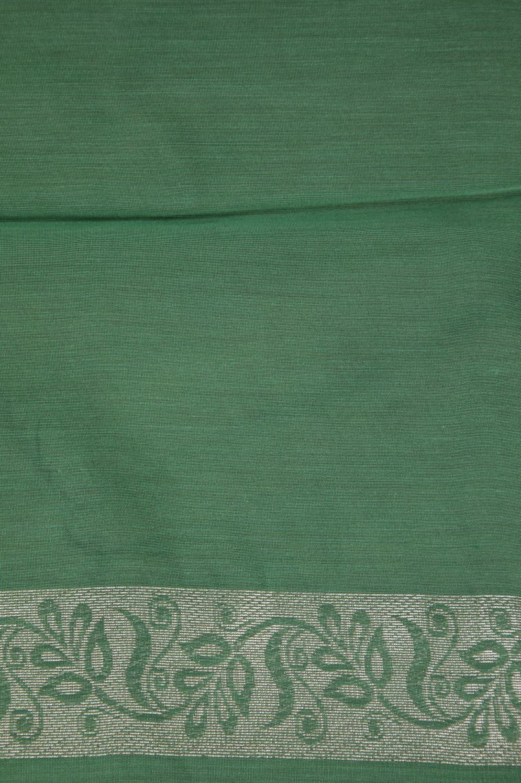 Ballet Pink Silk Cotton Sarees with Bronze Zari Buttis (small Dots Or Motifs) view 3