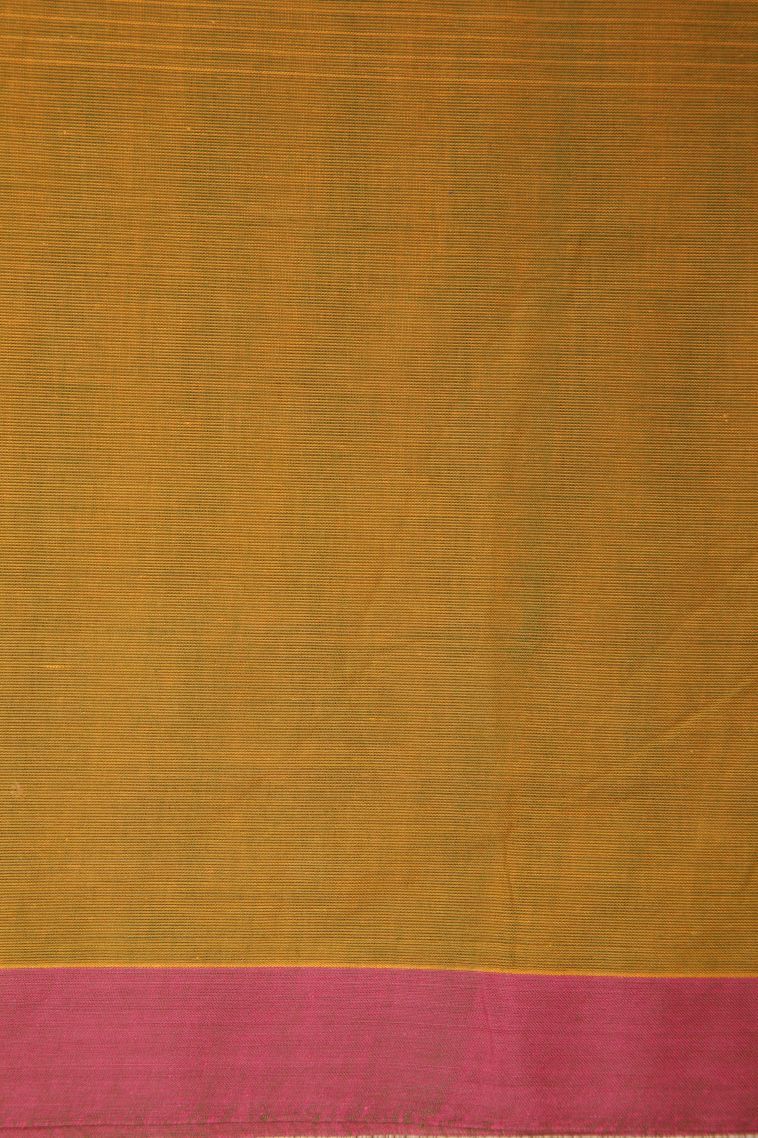 Rich Gold Kovai Cotton Sarees with Without Zari Zari Stripes view 3