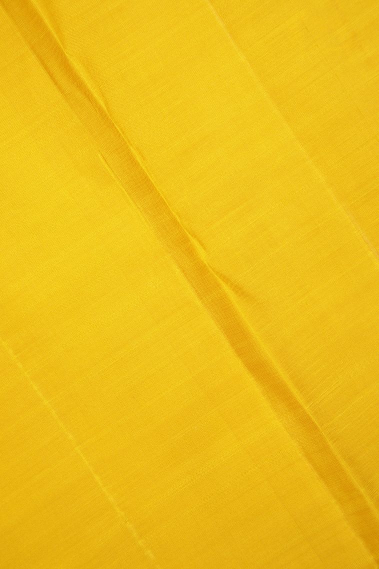 Cream White Kanchipuram Silk Sarees with Gold Zari Buttis (small Dots Or Motifs) view 3