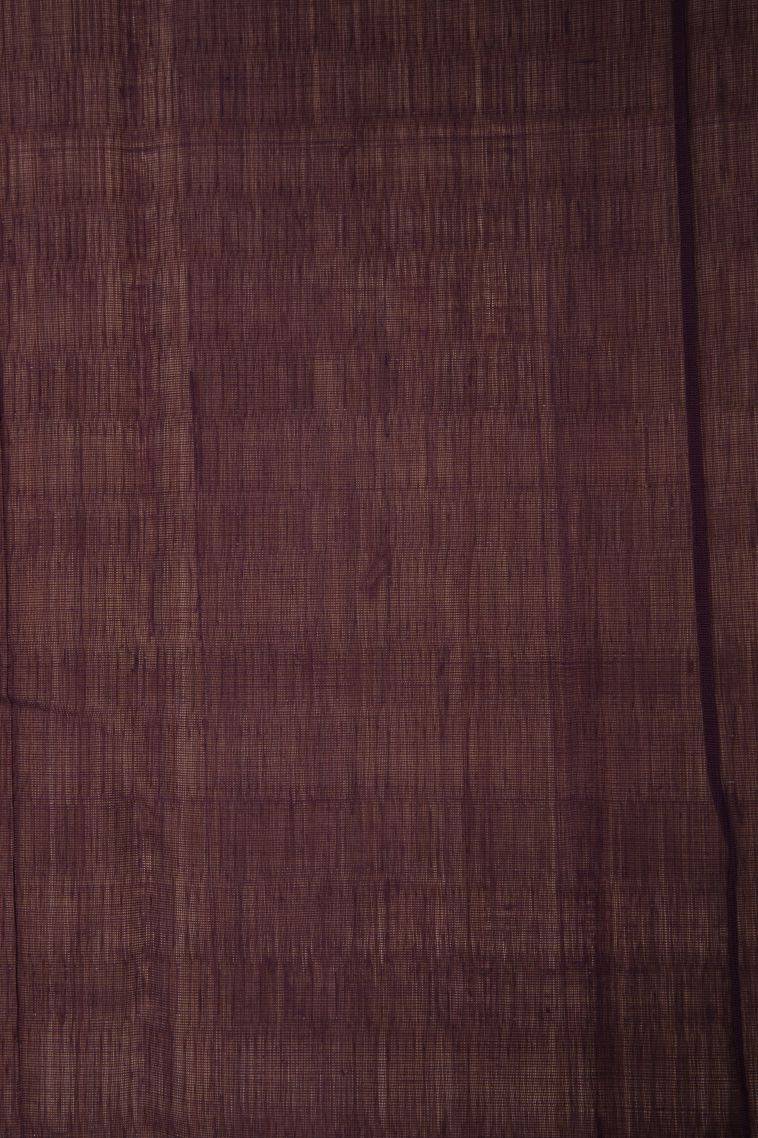 Bosenberry Purple Kanchi Cotton Sarees with Without Zari Zari Floral Patterns view 3