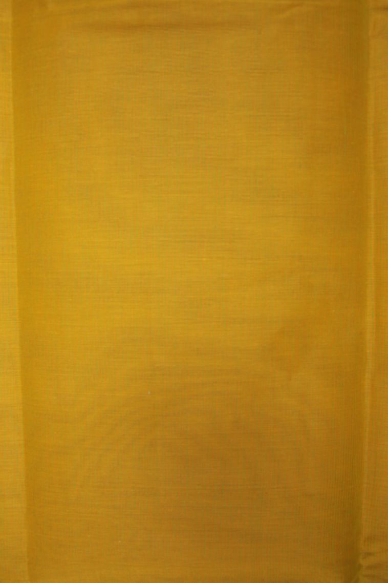 Lemon Yellow Kanchi Cotton Sarees with Without Zari Zari Floral Patterns view 3