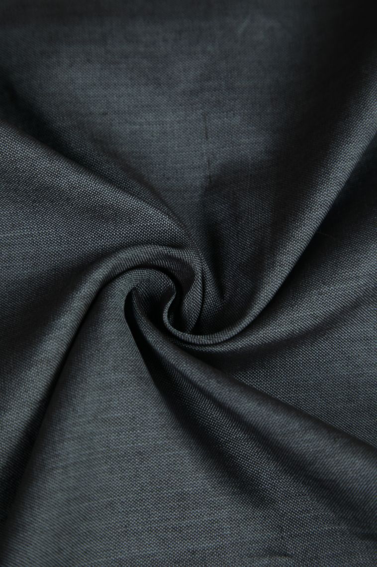 Gray Black Poly Cotton Sarees with Without Zari Zari Floral Patterns view 4