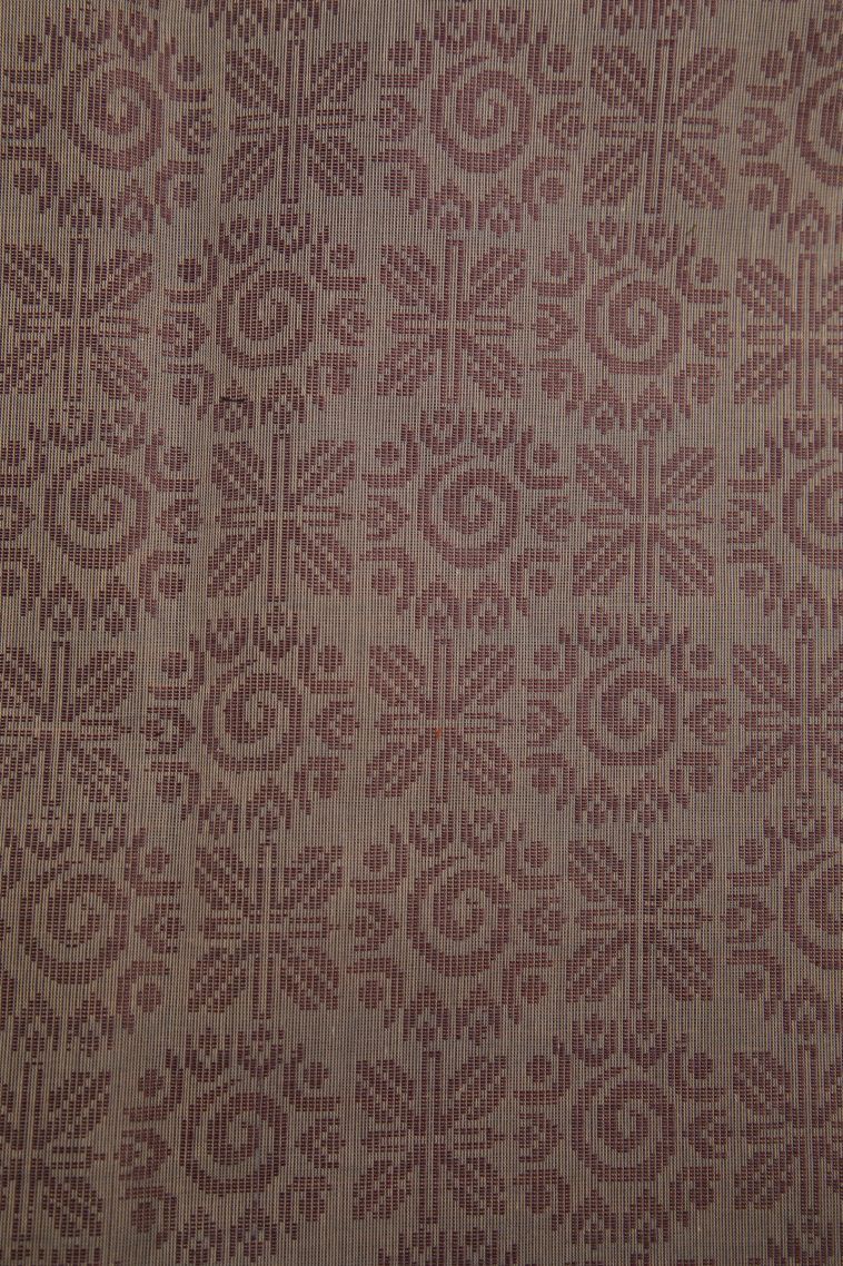 Flamingo Pink Pure Handloom Kovai Cotton with Without Zari Zari Floral Patterns view 3