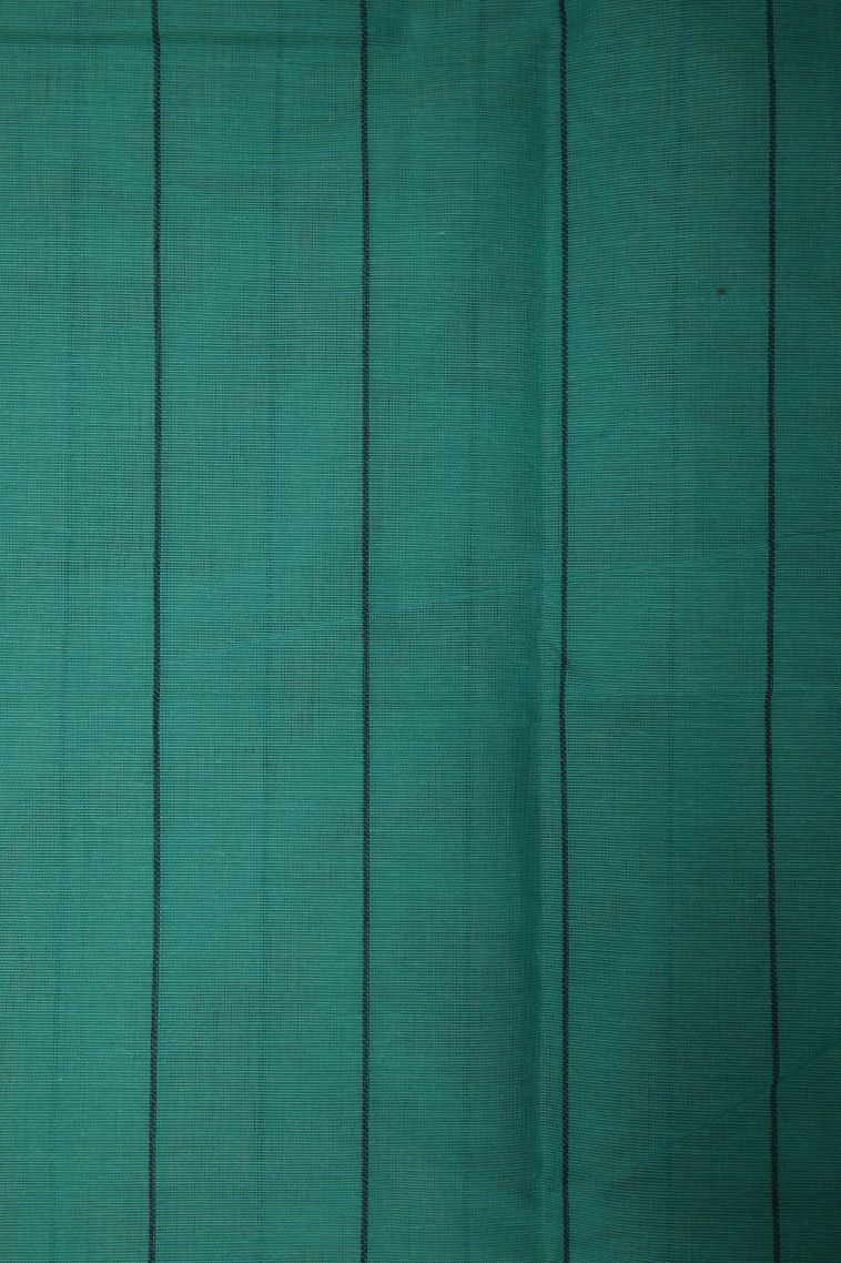 Ocean Blue Kanchi Cotton Sarees with Gold Zari Buttis (small Dots Or Motifs) view 3