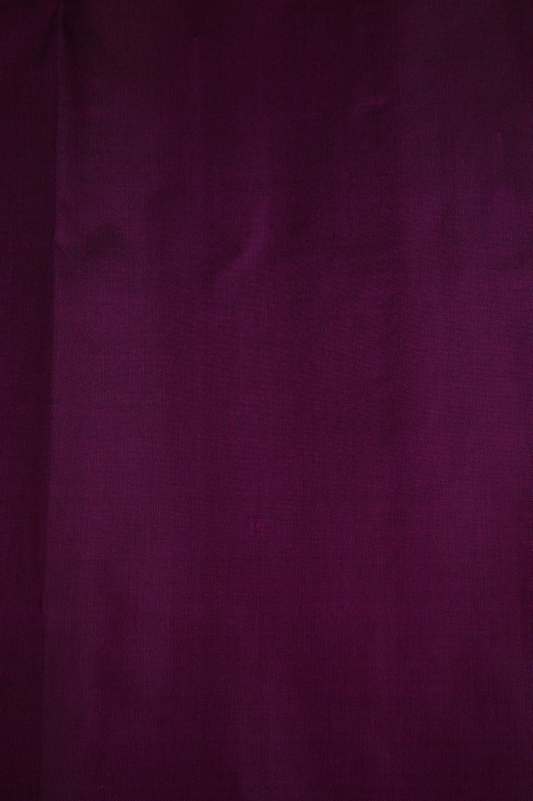 Magenta Purple Kanchipuram Silk Sarees with Gold Zari Buttis (small Dots Or Motifs) view 3