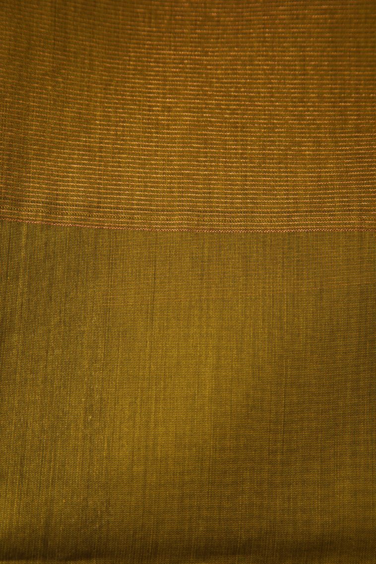 Cherry  Red Silk Cotton Sarees with Gold Zari Stripes view 3