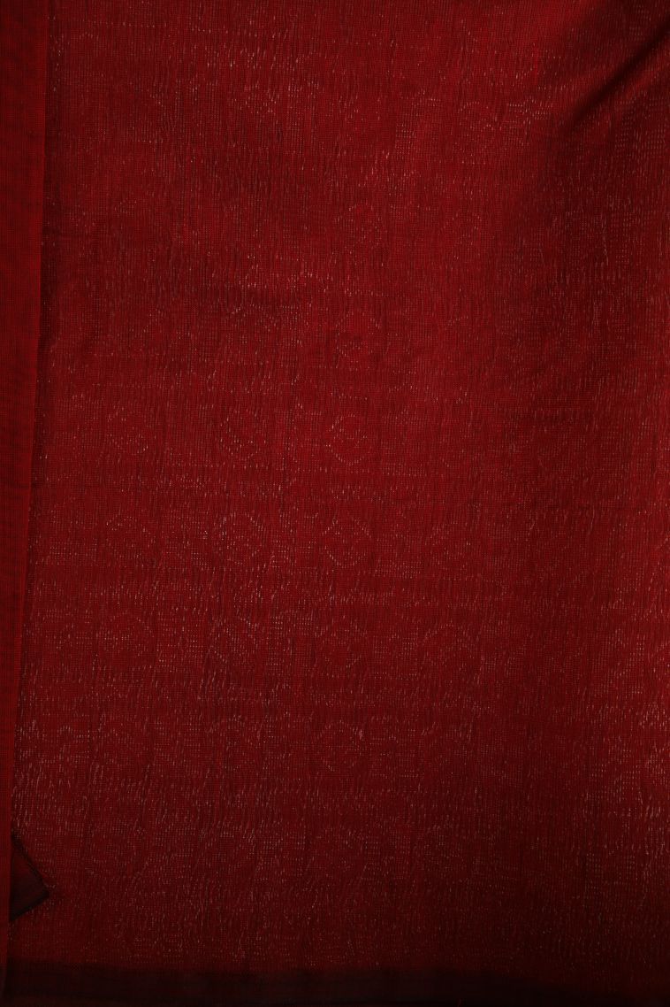 Pear Green Silk Cotton Sarees with Gold Zari Checks And Puttas view 3