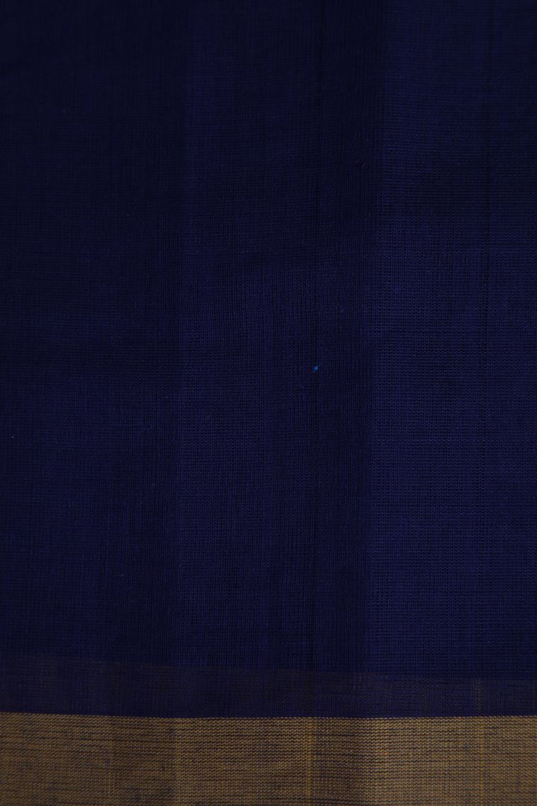 Bottle Green Pure Handloom Kovai Cotton with Without Zari Zari Floral Patterns view 3