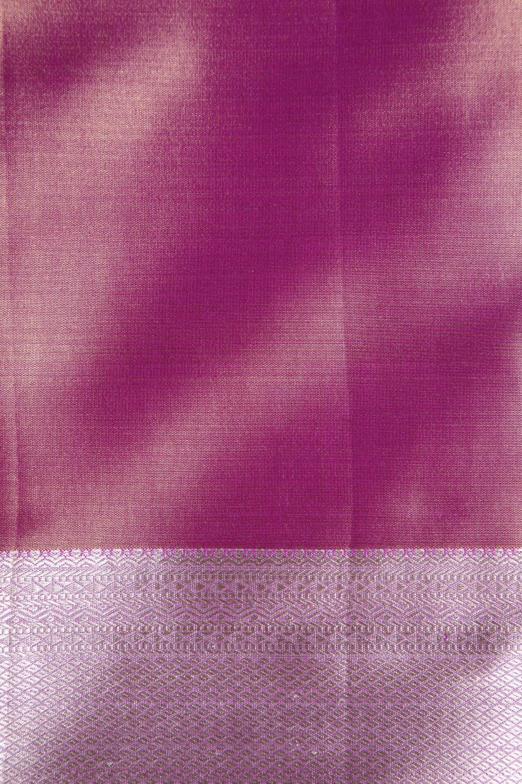 Rose Pink Tissue Silk Sarees with Gold Zari Floral Patterns view 3