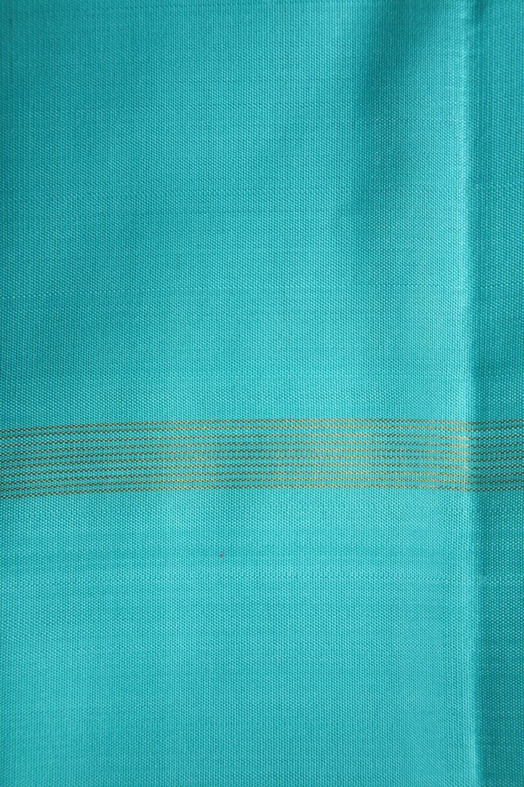 Lemon Yellow Kanchipuram Silk Sarees with Gold Zari Checks view 3