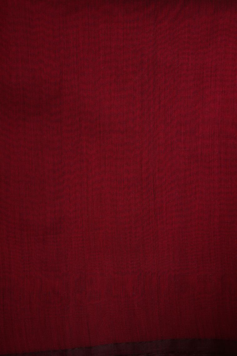 Asphalt Black Silk Cotton Sarees with Silver Zari Geometric Shapes view 3