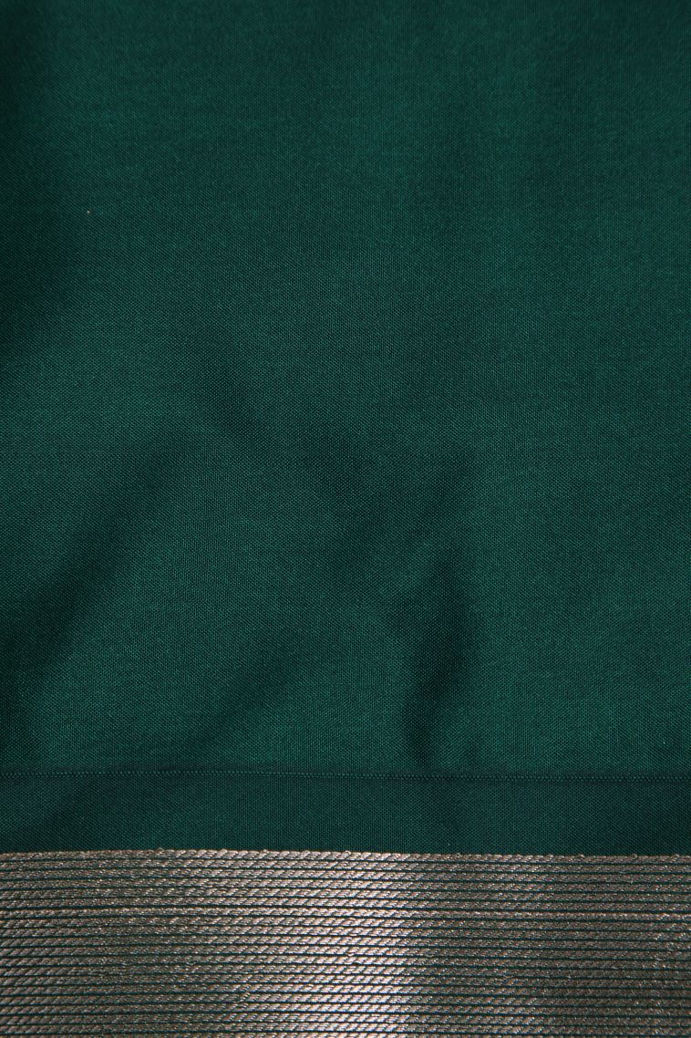 Apple Red Apoorva Silk Sarees with Gold Zari Floral Patterns view 3