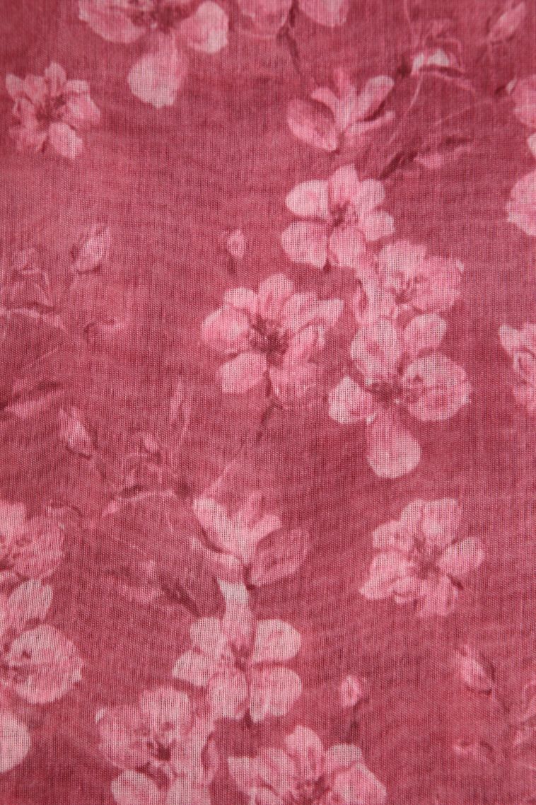 Crepe Pink Manipuri Cotton Sarees with Multy Coiour Zari Floral Patterns view 3