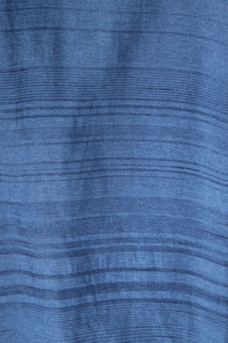 Aegean Blue Semi Tussar Silk with Without Zari Zari Floral Patterns view 3