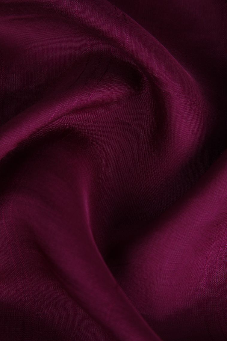 Mulberry Purple Banaras Sarees with Gold Zari Plain view 4