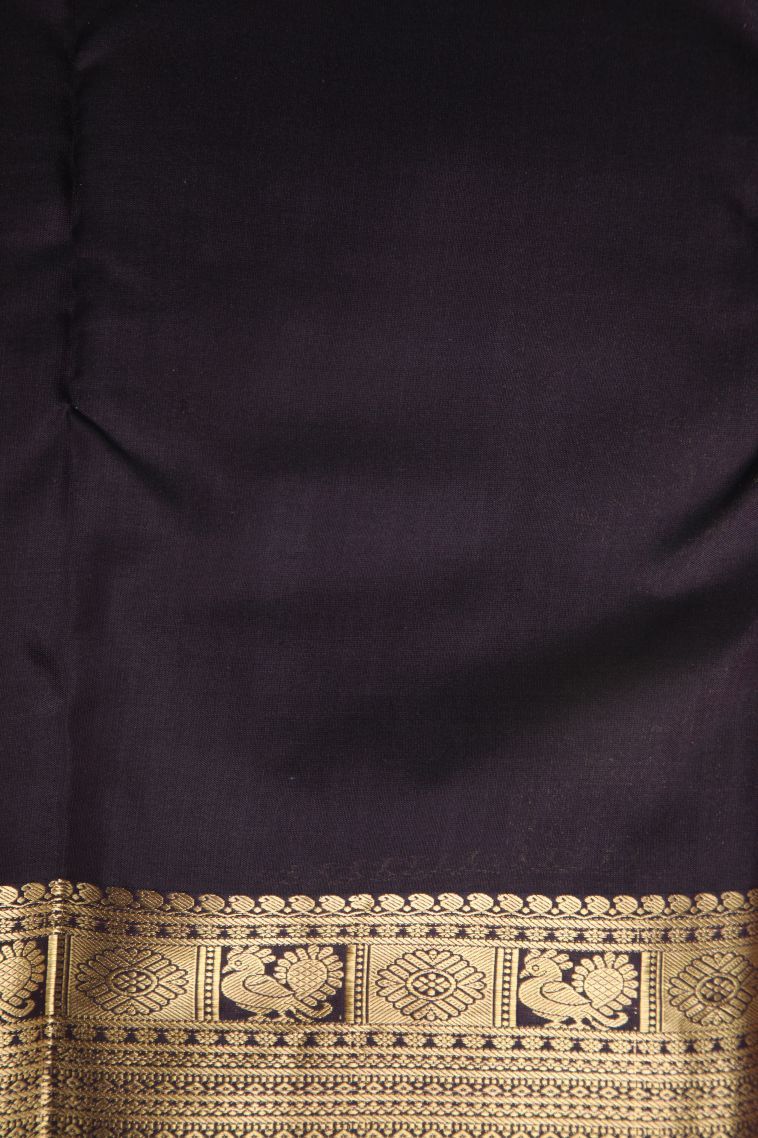 Crepe Pink Soft Silk Saree with Gold Zari Raindrops Model view 3