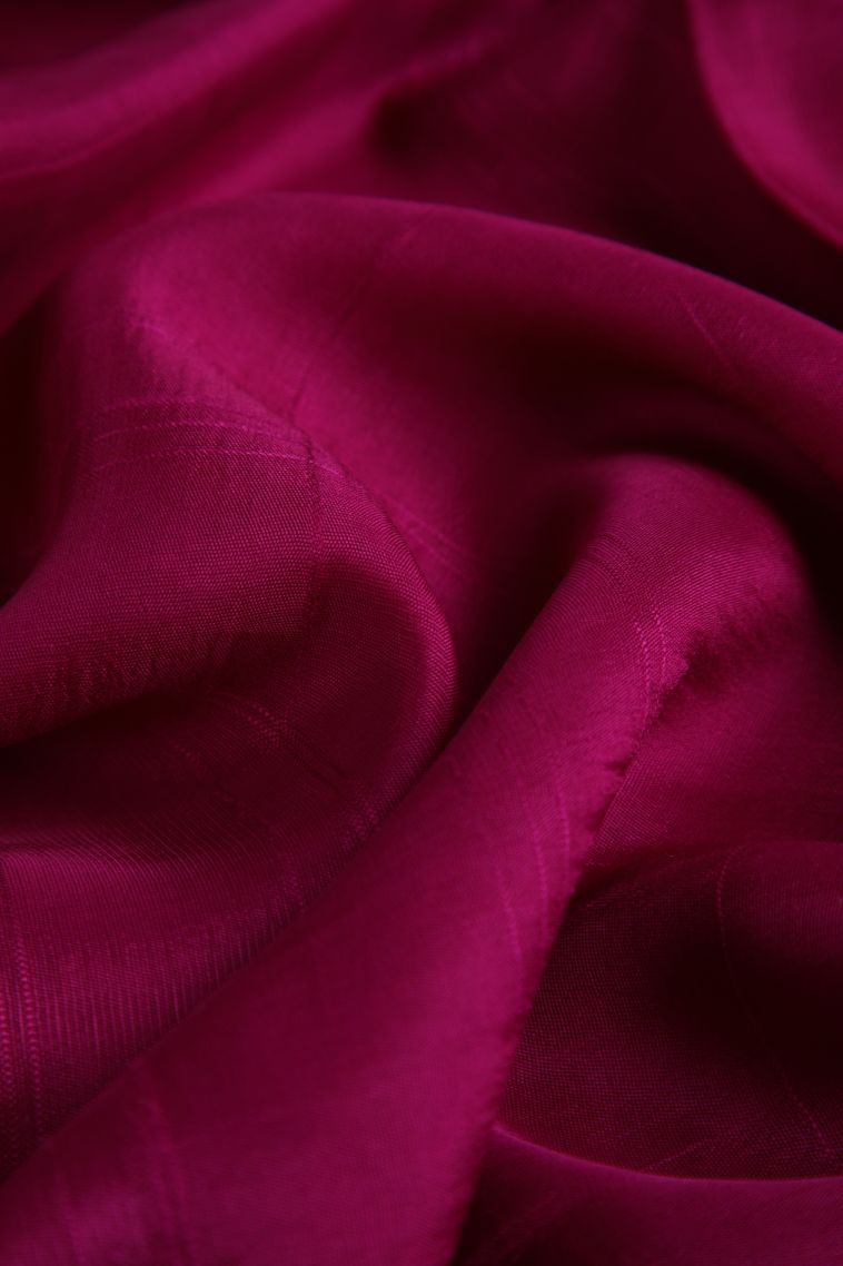 Magenta Purple Banaras Sarees with Gold Zari Plain view 4