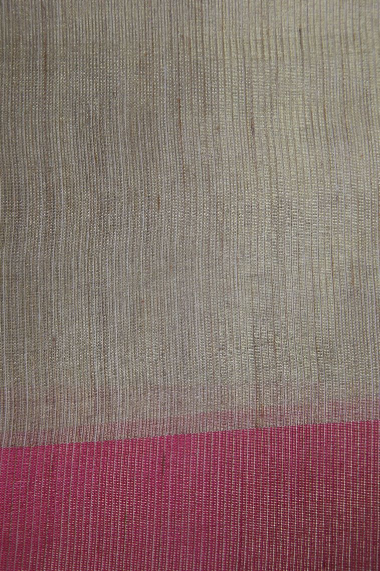 Sand Yellow Tissue Silk Sarees with Without Zari Zari Floral Patterns view 3