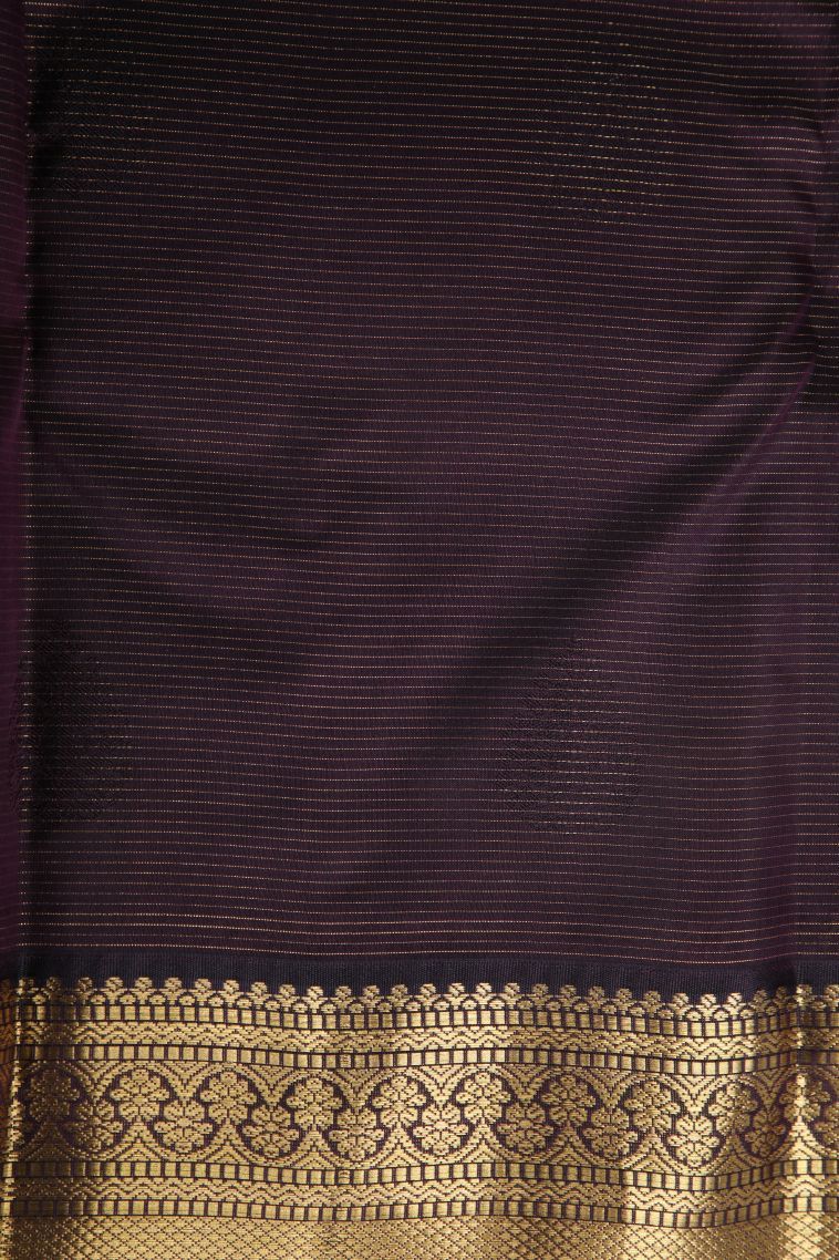 Fire Orange Soft Silk Saree with Gold Zari Thilagam Puttas view 3