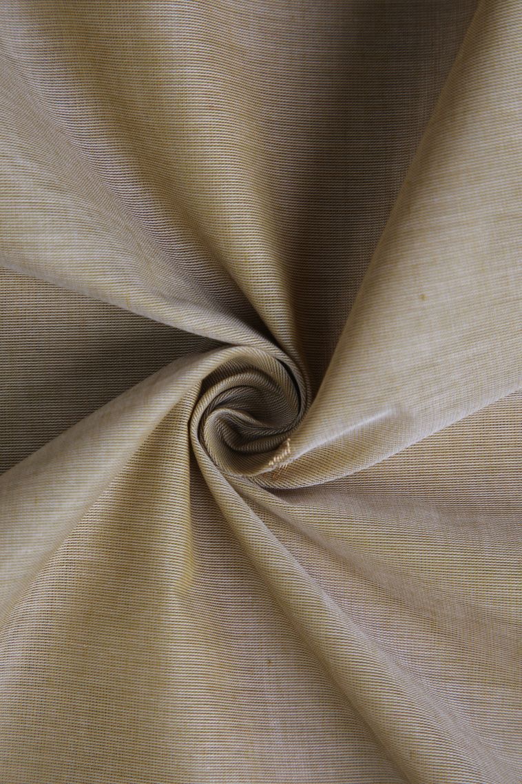 Sandollar Yellow Pure Handloom Kovai Cotton with Gold Zari Peacock Motifs view 4