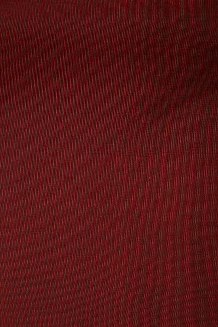 Apple Red Soft Silk Saree with Copper Zari Floral Puttas view 3