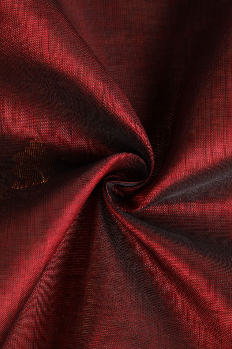 Bindi Red Silk Cotton with Gold Zari Buttis (small Dots Or Motifs) view 4