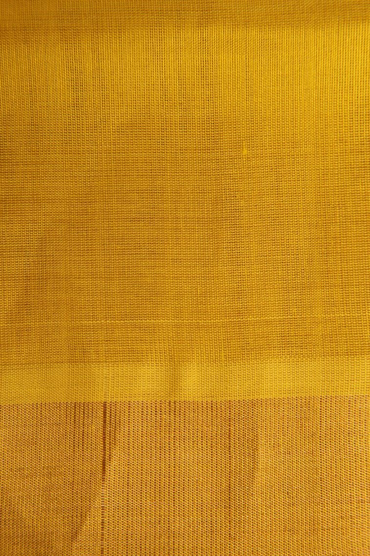 Arctic Blue Silk Cotton with Gold Zari Buttis (small Dots Or Motifs) view 3