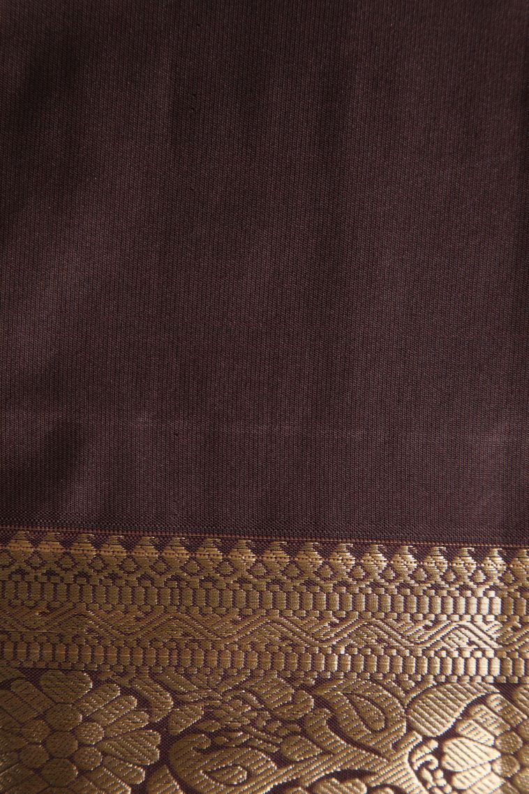 Punch Pink Apoorva Silk Sarees with Gold Zari Floral Patterns view 3